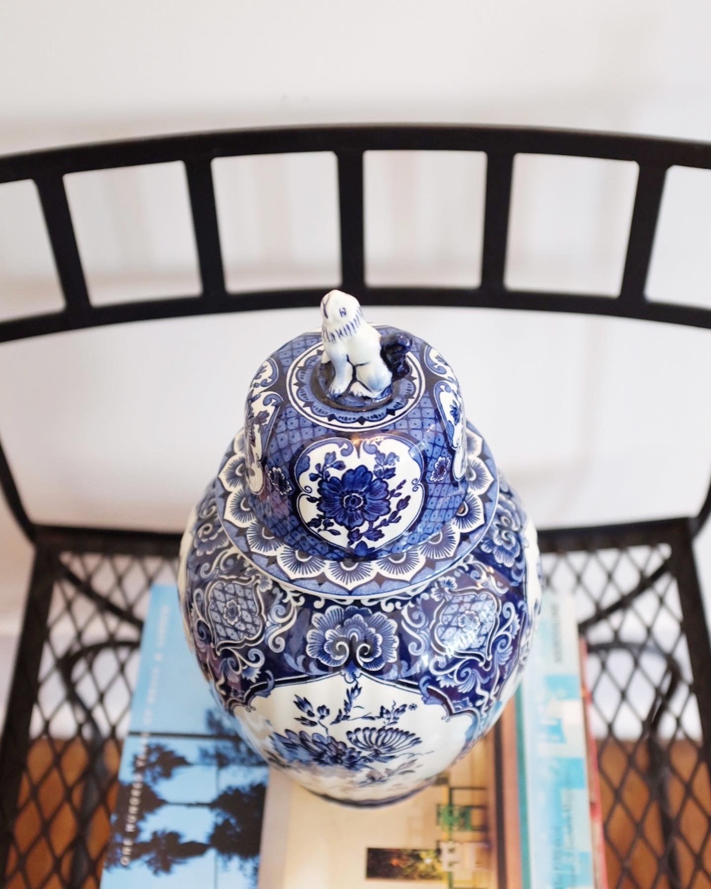 Royal Sphinx for Bosch Delft Ginger Jar with Foo Dog Finial