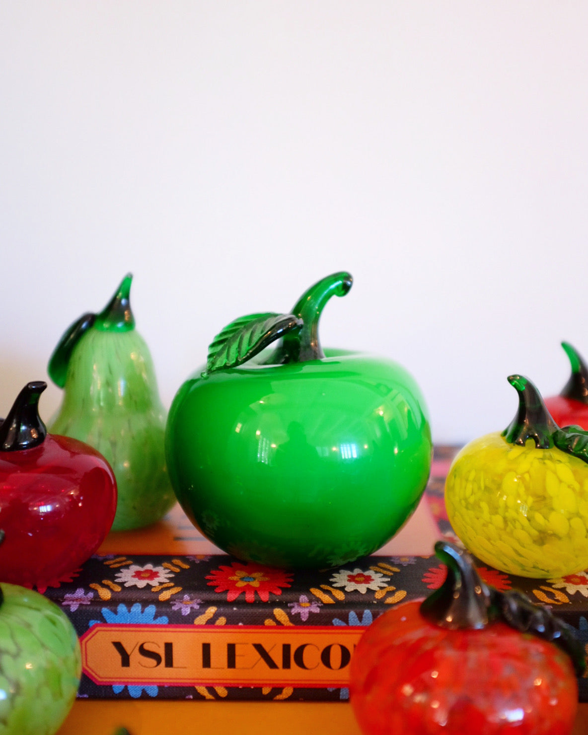 Mid Century Glass Fruit