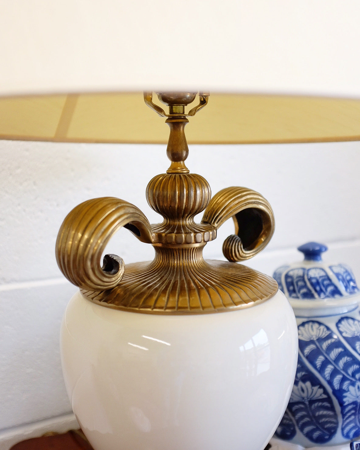 Chapman Solid Brass Hollywood Regency Style Lamp