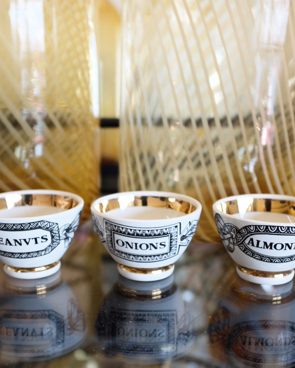 Set of 6 Fornasetti Snack Bowls