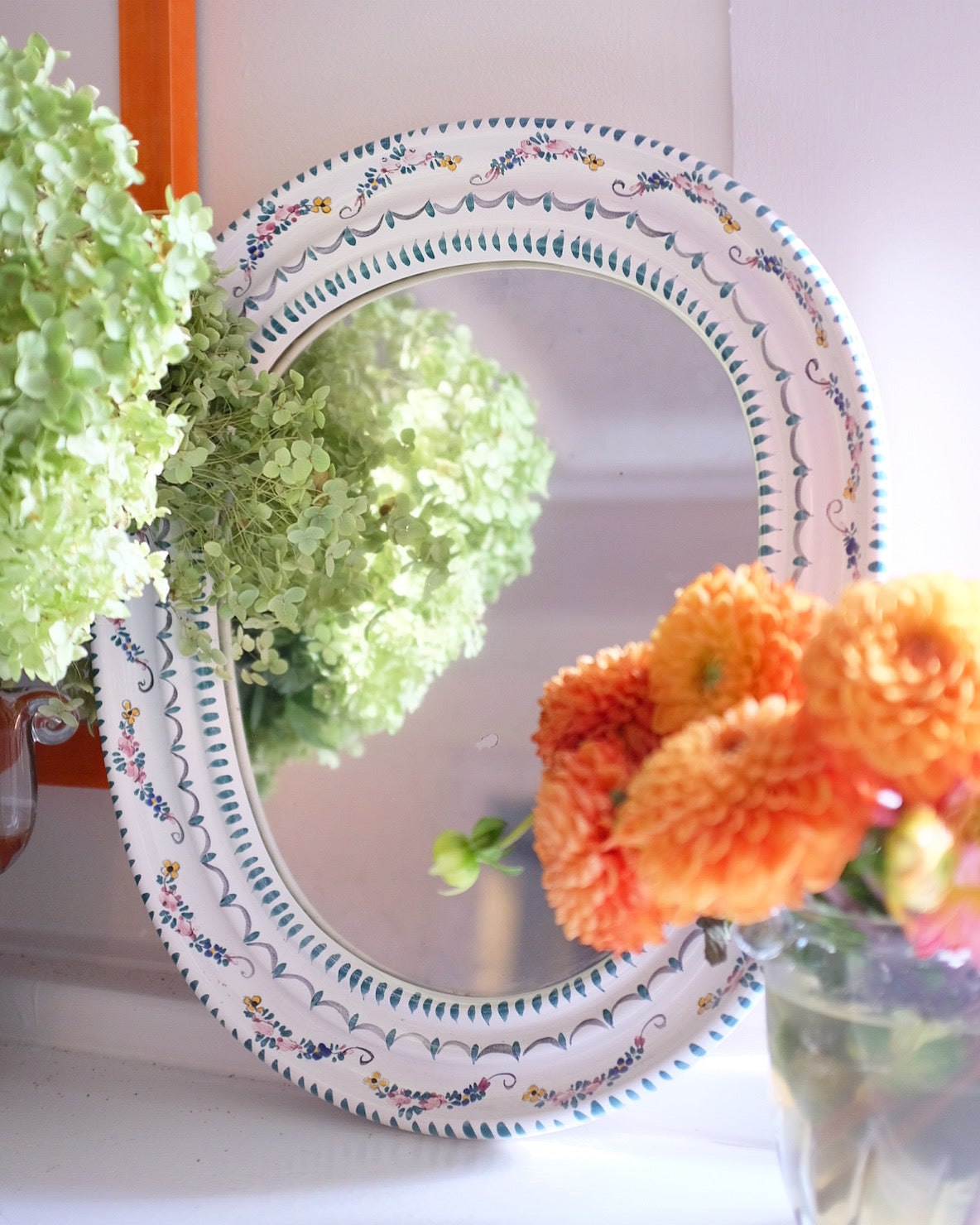 Hand Painted Austrian Mirror