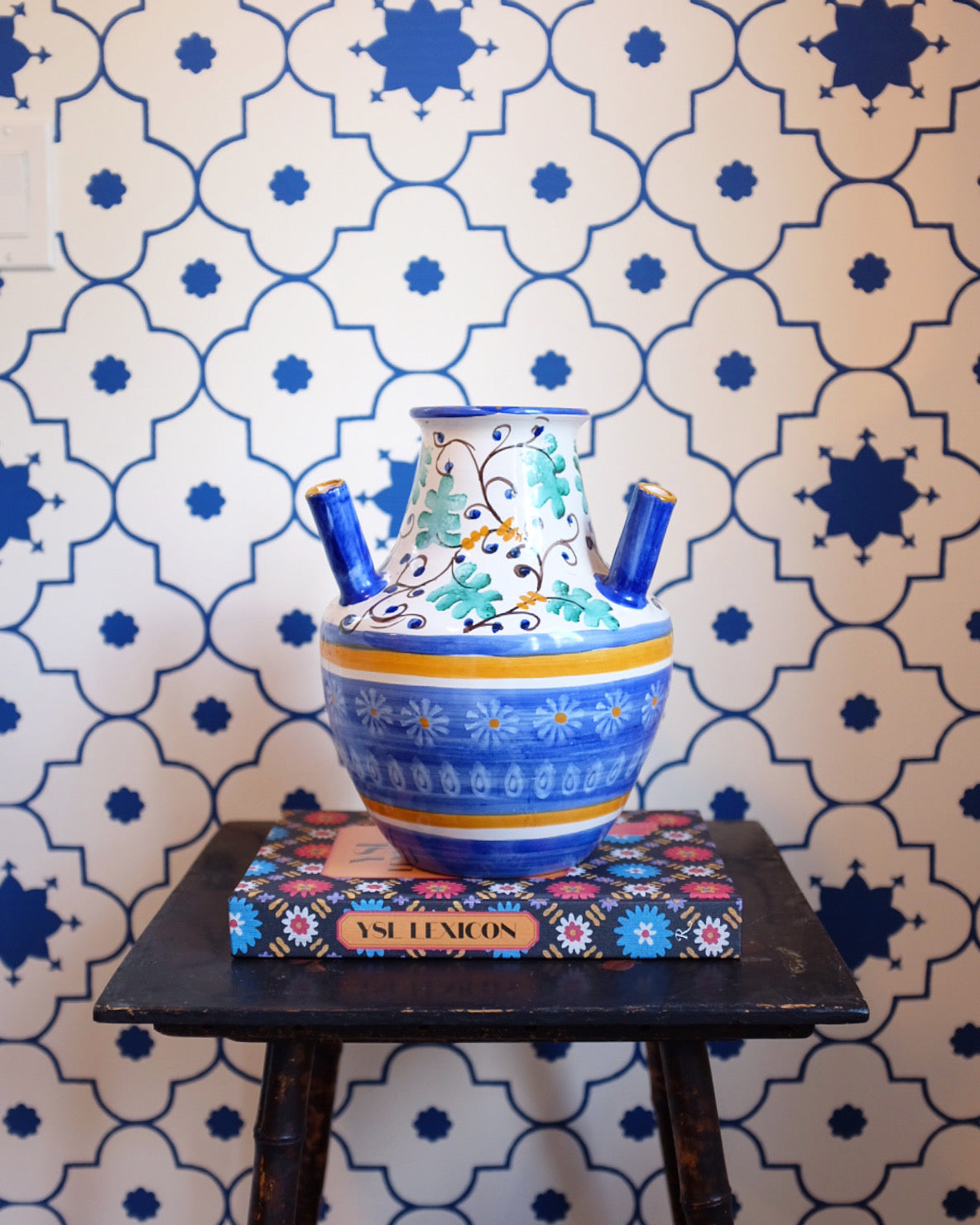 Hand Painted Italian Vase