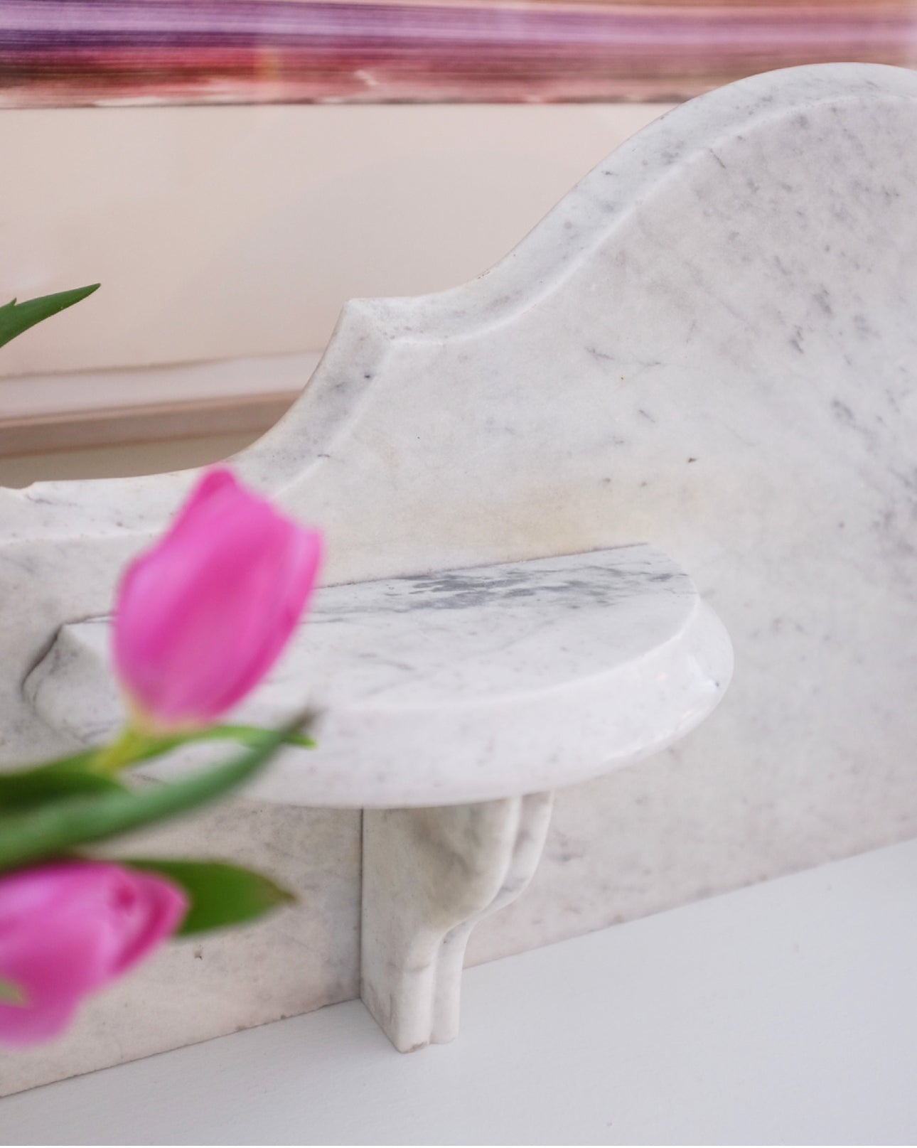White Marble Shelf