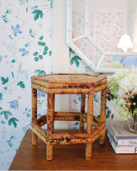 Burnt Bamboo & Split Reed Riser