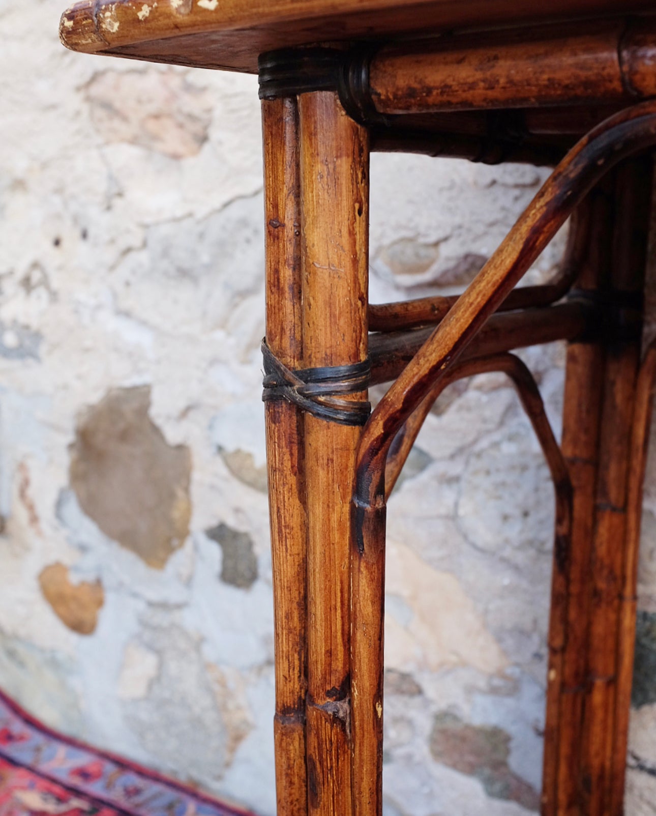 Burnt Bamboo Writing Desk