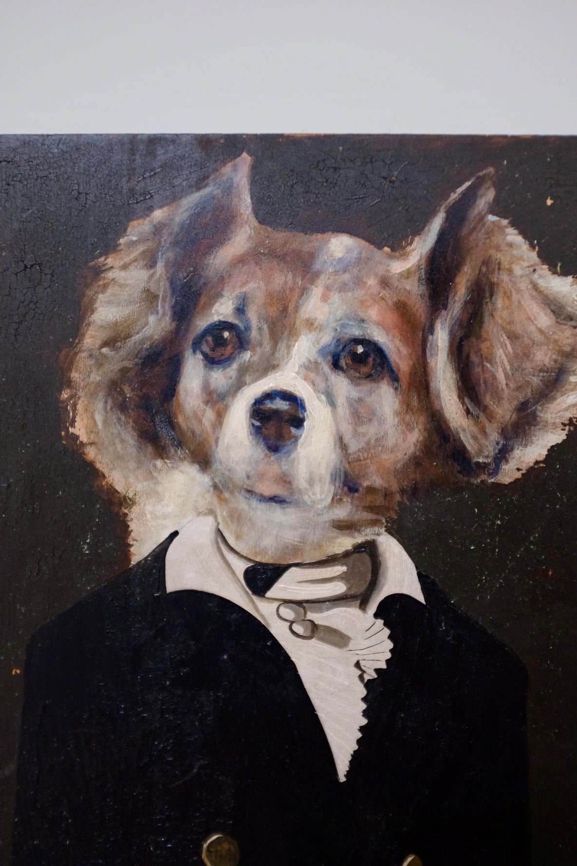 French Dog Oil Portrait