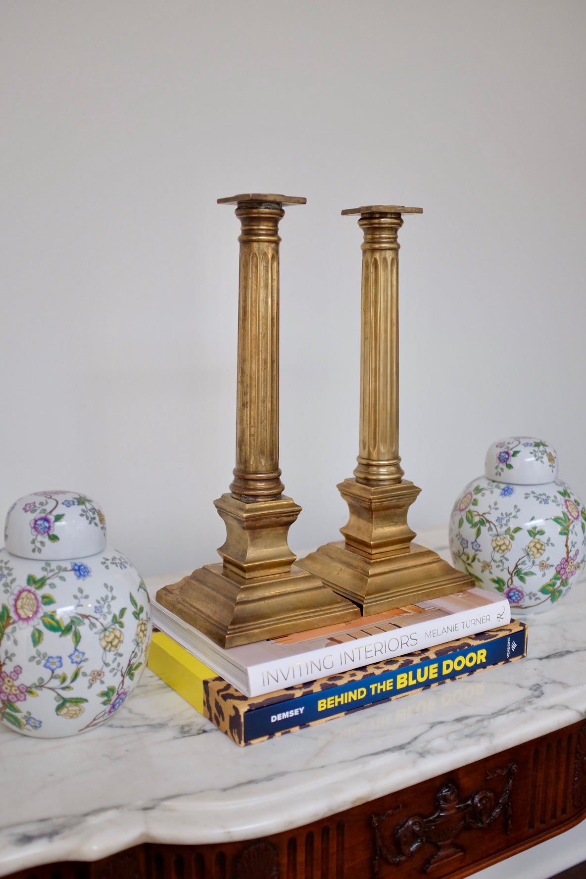 Handmade Tall Brass Candle Sticks