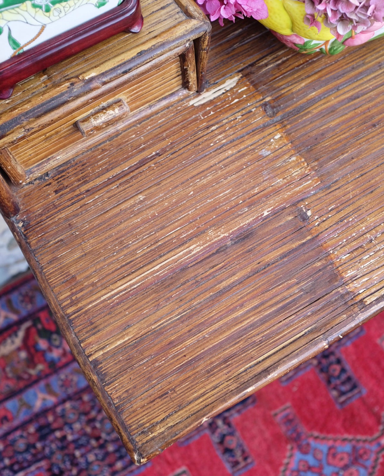 Burnt Bamboo Writing Desk