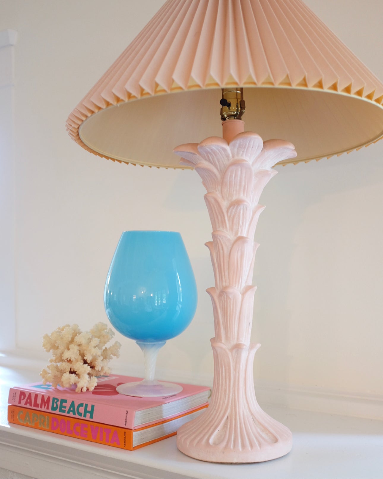 Pair of Serge Roche Style Palm Tree Table Lamps