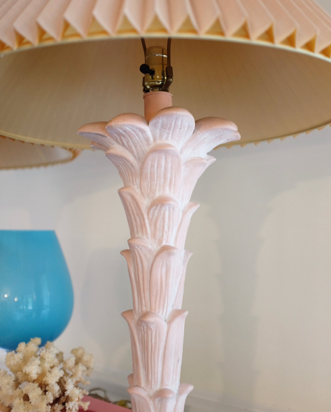 Pair of Serge Roche Style Palm Tree Table Lamps