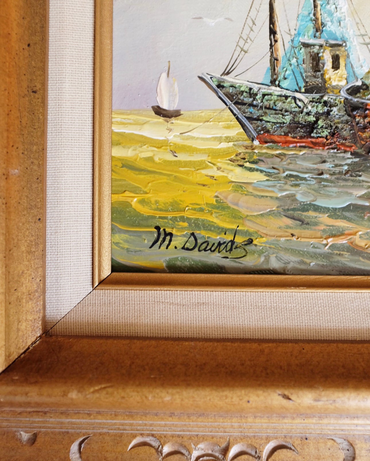 Pair of Ship Oil paintings