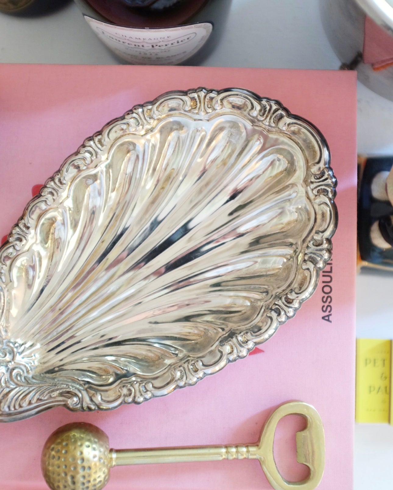 Silver Plate Small Shell Dish