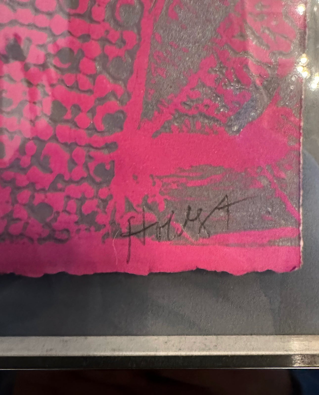 Martha Holden Original Signed & Framed Monoprint