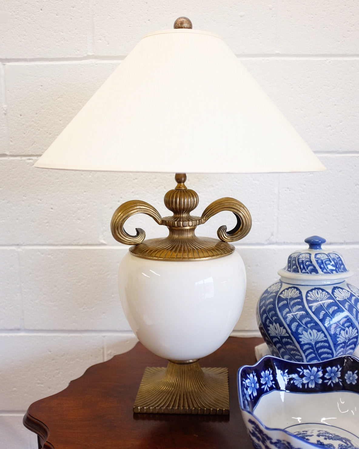 Chapman Solid Brass Hollywood Regency Style Lamp