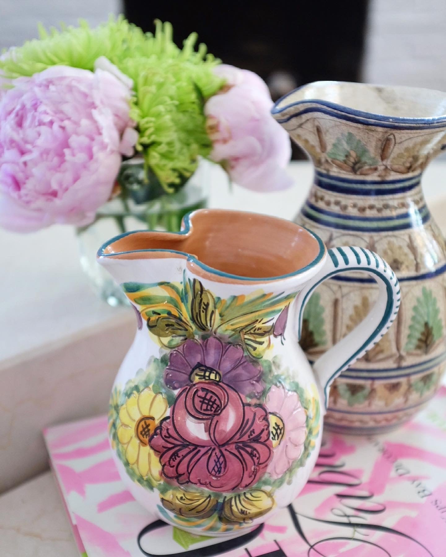 Hand Painted Small Pitcher