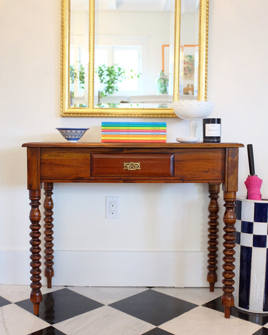 Bobbin Leg Console Table