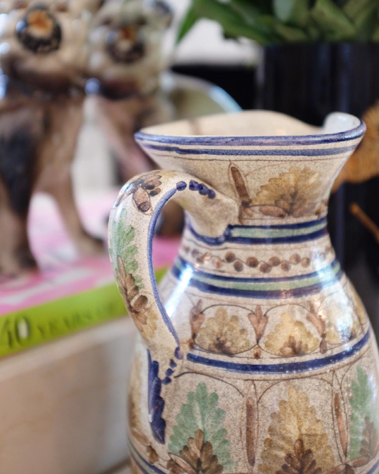 Hand Painted Spanish Pitcher