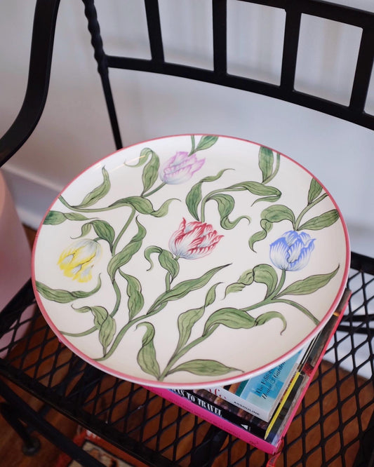 Birks Porcelain Tulip Cake Stand