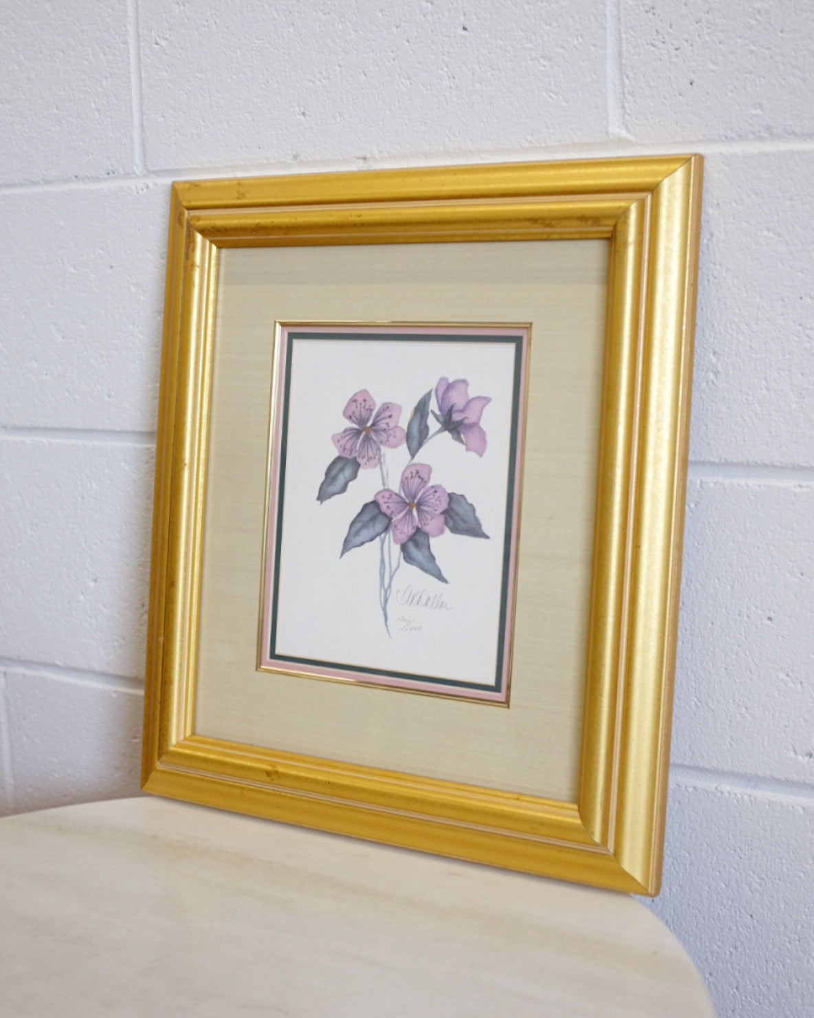 Signed & Numbered Purple Botanical Print