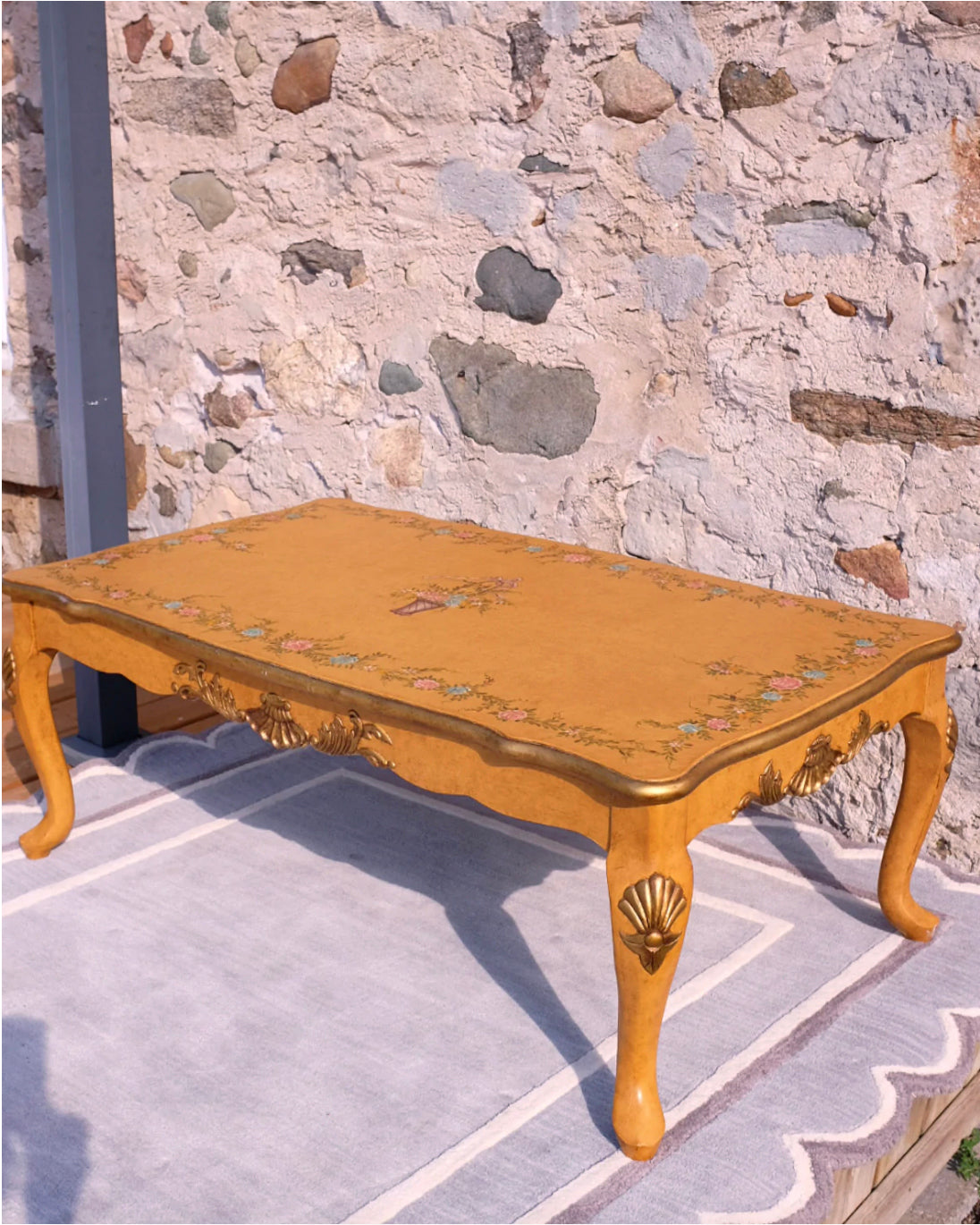 French Regency Style Painted Coffee Table